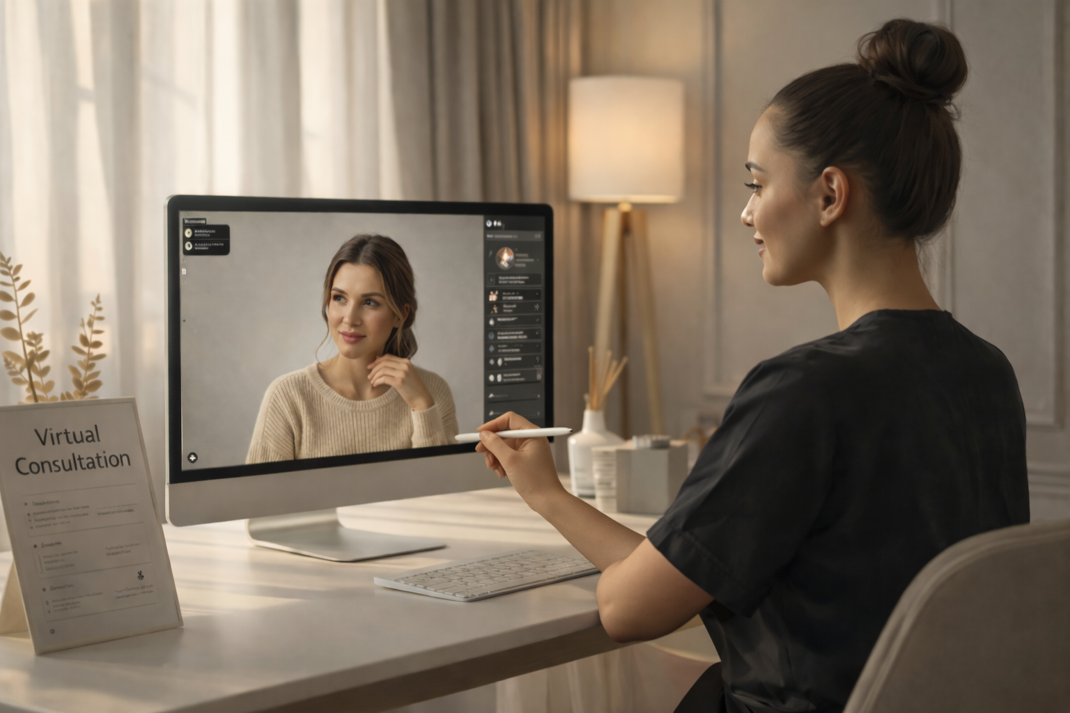 Virtual consultation interface